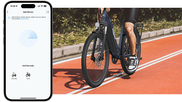 An interface of adding device on Onesport APP on the mobile phone