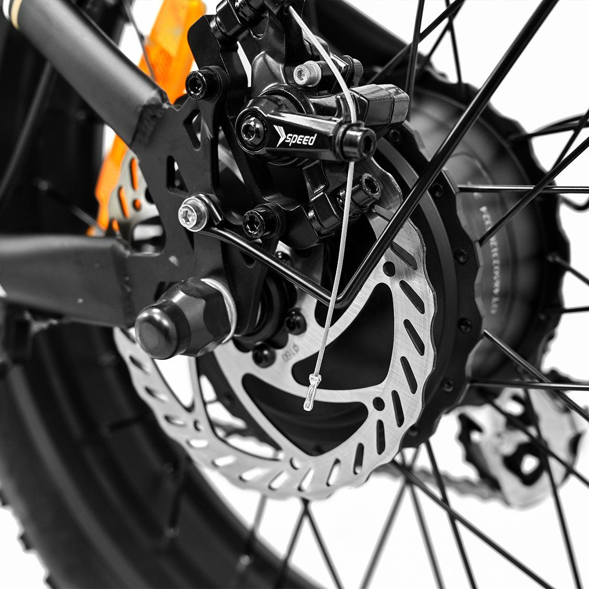 Brake Pads and motor and transmission on the wheel