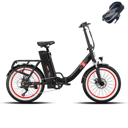 Onesport OT16-2 black and red e-bike