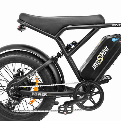 The rear part of e-bike