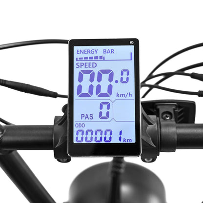 Liquid LCD screen installed on the handlebar