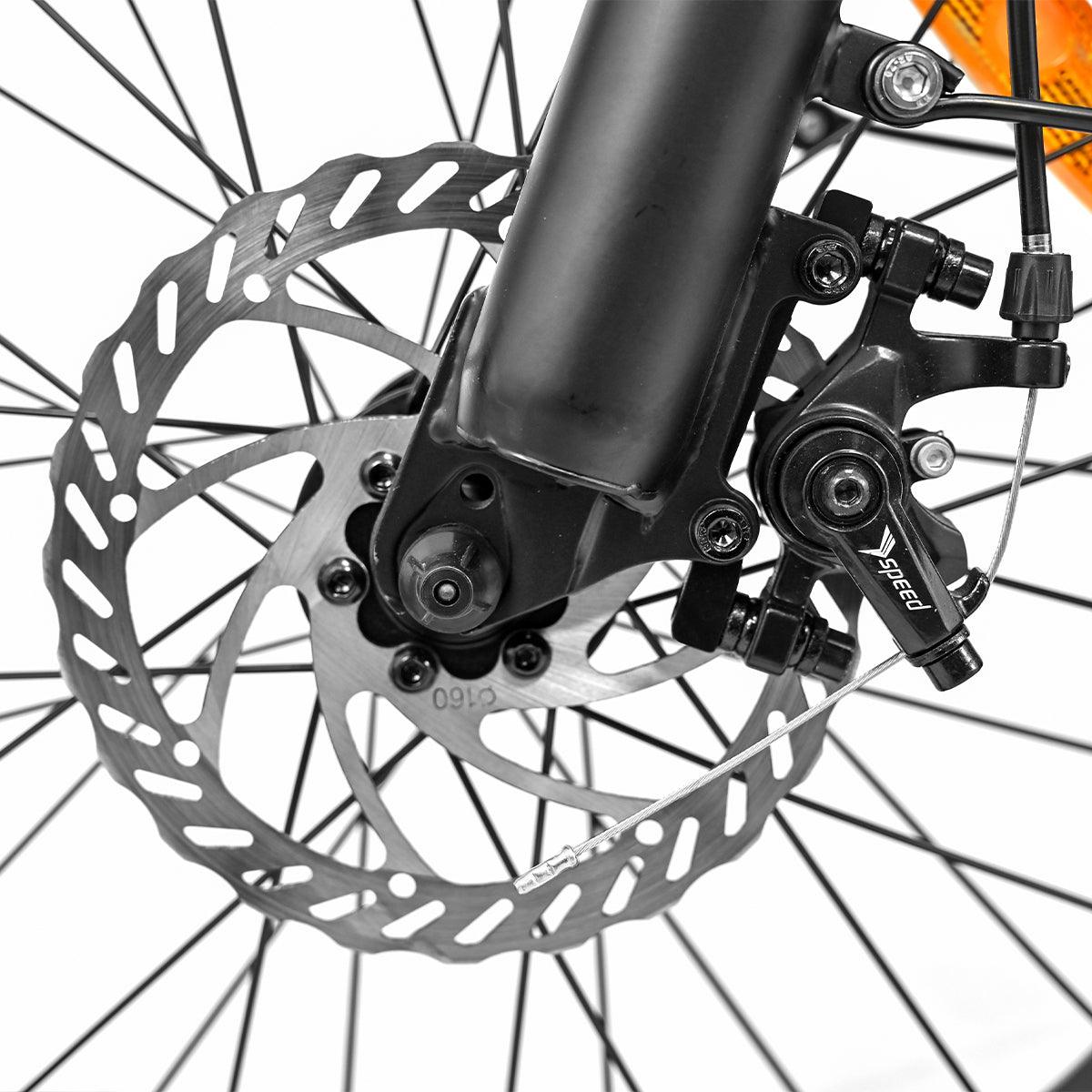 OneSport Original Brake Pads and tranmission on the wheel