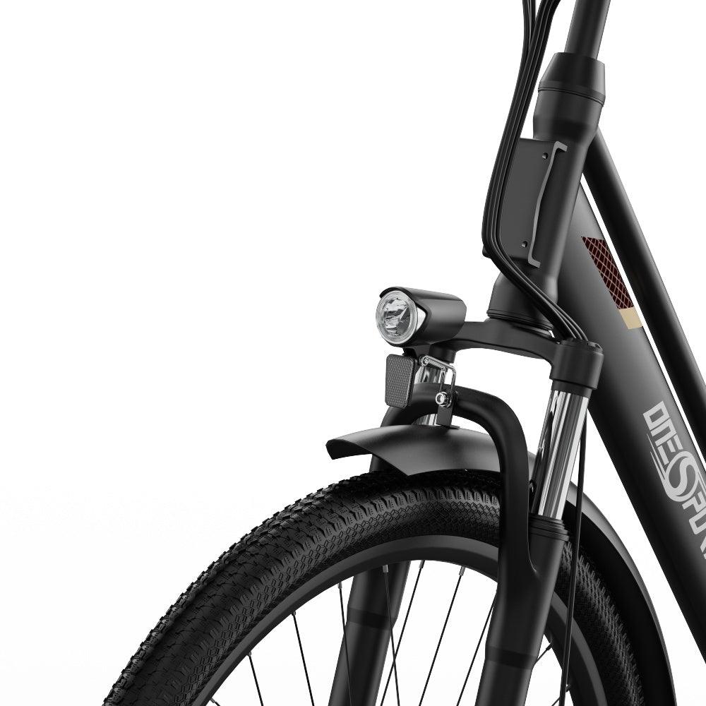 e-bike with front lighting