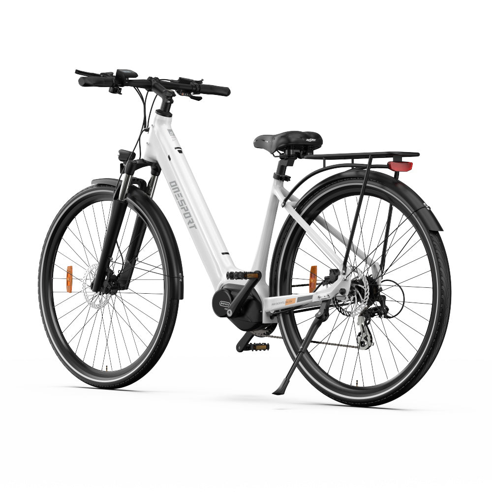 Onesport OT07 lightweight e-bike, 24kg, max 25km/h, 30° climbing angle, and CE certification.