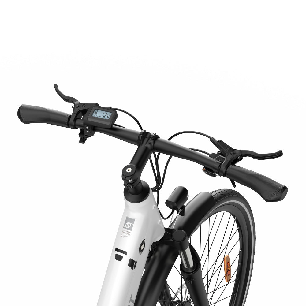 Onesport OT07 24kg electric bike with all-aluminum alloy frame, LCD display, maximum cruising range 90km, and CE certification for city commuting.