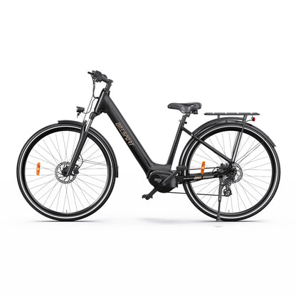 Onesport OT07 24kg lightweight city electric bike with sleek design, integrated battery, and adjustable seat for urban commuting